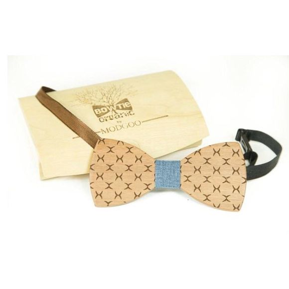 Gorgeous Wood  Bowtie Modgoo Xray Blue / - Picture 1 of 6
